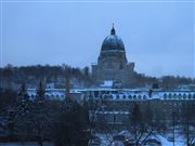 Oratory,Church,Sky,Winter,Trees,Snow