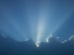 Sunrays From Behind The Rainy Clouds