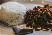 Spicy Beef With White Rice