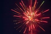Fireworks in back yard