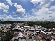 Scattered Clouds Over A Slum Of Kollaypur,Dhaka 