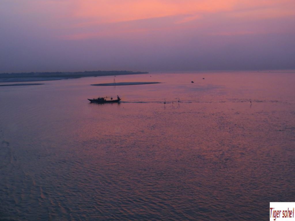Beauty Of River At The Moment Of Sunset