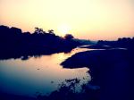 Sunset In Village