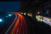 Light Trail From The Night