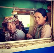 Friends Travelling Through Kalaw, Myanmar