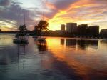 Perfect Reflection Of Sunset