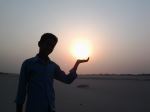 Enjoying Sunset Of Assam