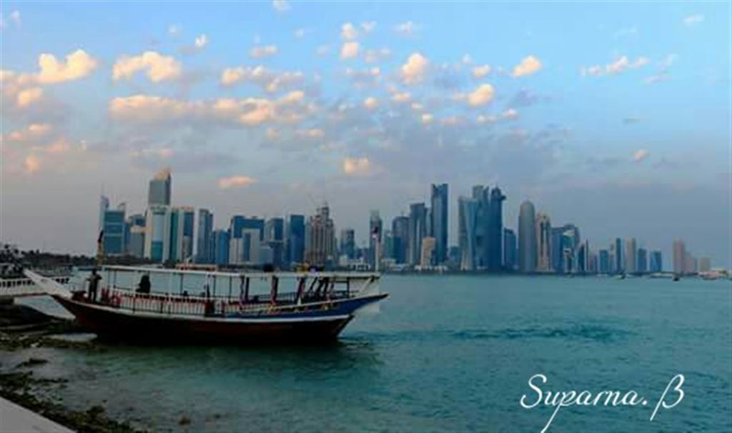 Dhow Boat N Doha Skylines!!!