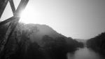 Decaying Bridge And Rising Sun