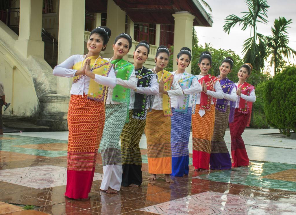 Colors Of Mon Traditional Wears