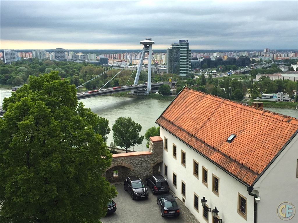 Bratislava Vantage Point With Bridge