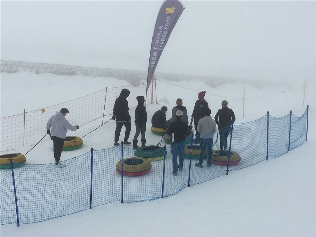 Fun in the Jungfraujoch Snow