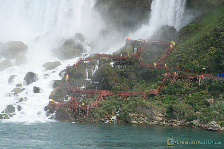 Stairs Next To Niagara Falls