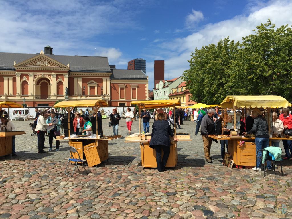 Downtown Klaipeda and Its Arts and Crafts Festival