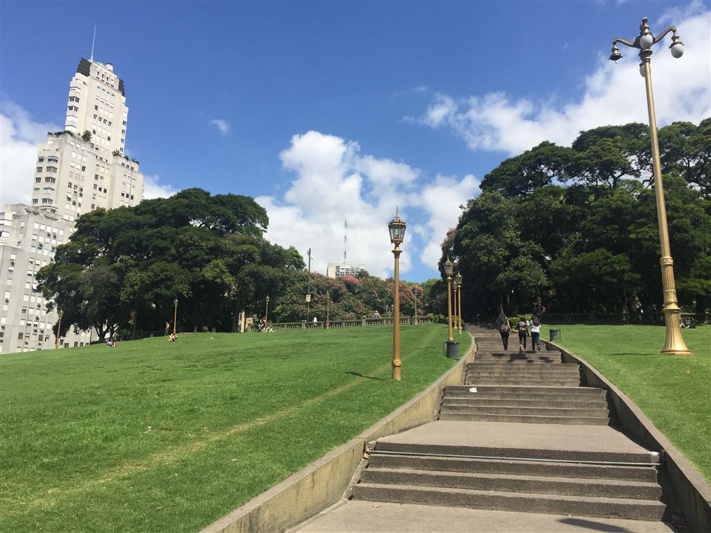 Steps Leading To General San Martin Plaza