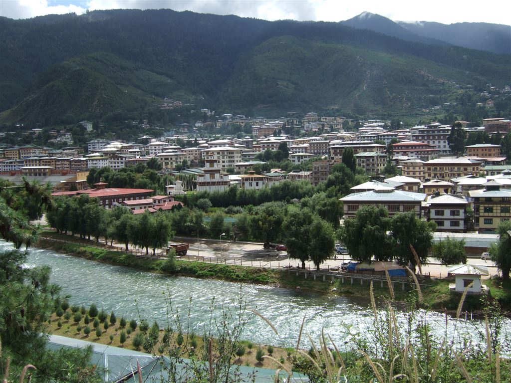 the center of Thimphu