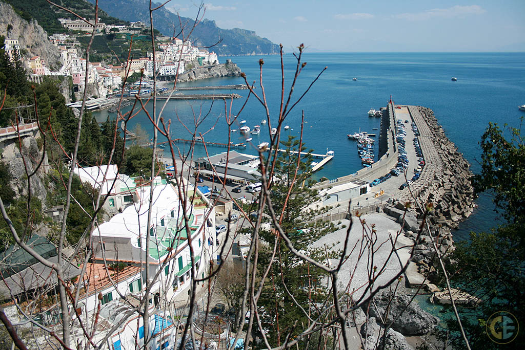 Amalfi Pier And The Sea