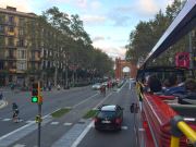 Arc De Triomf In The Distance