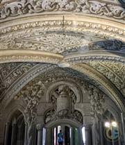 Architectural Close Up Ceiling Of Pena Palace
