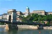 Chain Bridge Budapest From The Side