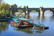 Charles Bridge And Vltava River