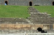 Close Up Of The Amphitheater Of Pompeii