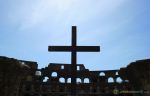 Cross At The Rome Colosseum