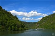 Danube River And Clouds