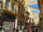 Decorated Downtown Seville Spain