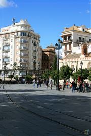 Downtown Seville Spain During The Day