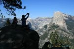 Father And Daughter Enjoying Half Dome