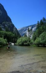 Jumping Woman In Mirror Lake
