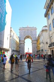 Lively Rua Augusta In Lisbon