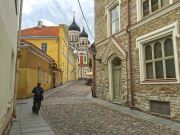 Lonely Streets Of Tallinn Estonia