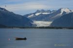 Mendenhall Glacier And Boat