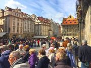 Old Town Square With People Everywhere