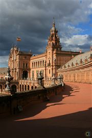 Plaza De Espana In Shadows