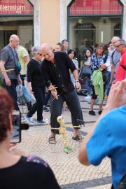 Puppetry On Lisbons Rua Augusta