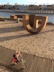 Riding A Bike Along The Guadalquivir River