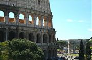 Roman Colosseum And Arch Of Constantine
