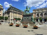 Statue In A Stockholm Square
