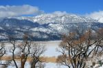 Washoe Lake And Snowy Mountains