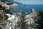 Amalfi Pier And The Sea