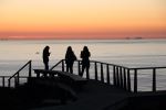 Foz Do Arelho Silhouette Of Girls