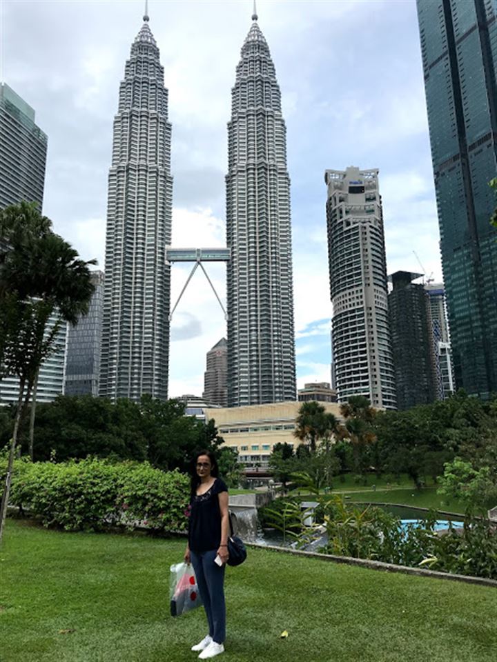 A view of the Twin Towers from the KLCC Park