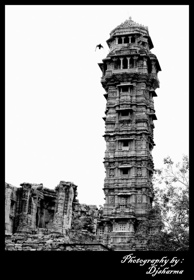 Vijaya Stambha Victory Monument in Chittorgarh, Rajasthan