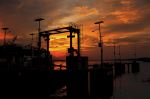 Sunset At The Port Rasau Jaya