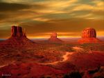 Last Rays Over Monument Vally