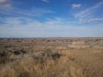 North Dakota Badlands With Gorgeous Blue Sky
