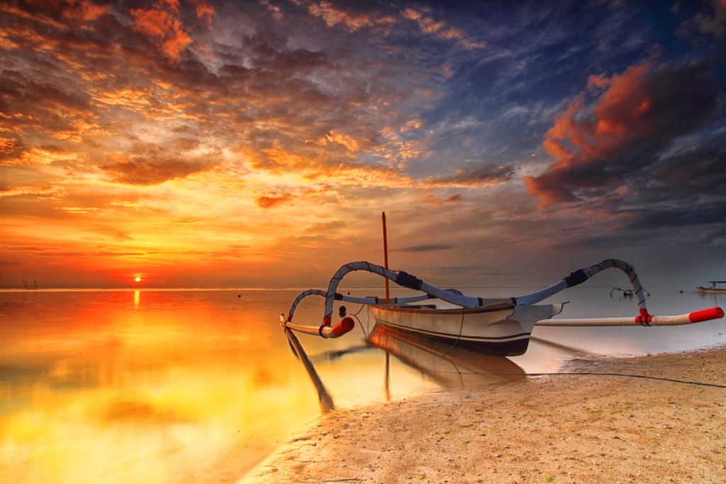 Sunrise At Sanur Beach Bali